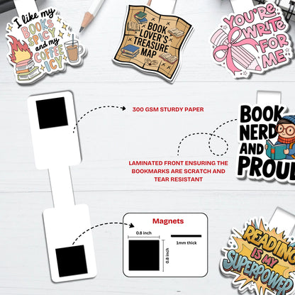 The Reader's Set Magnetic Bookmarks Bundle