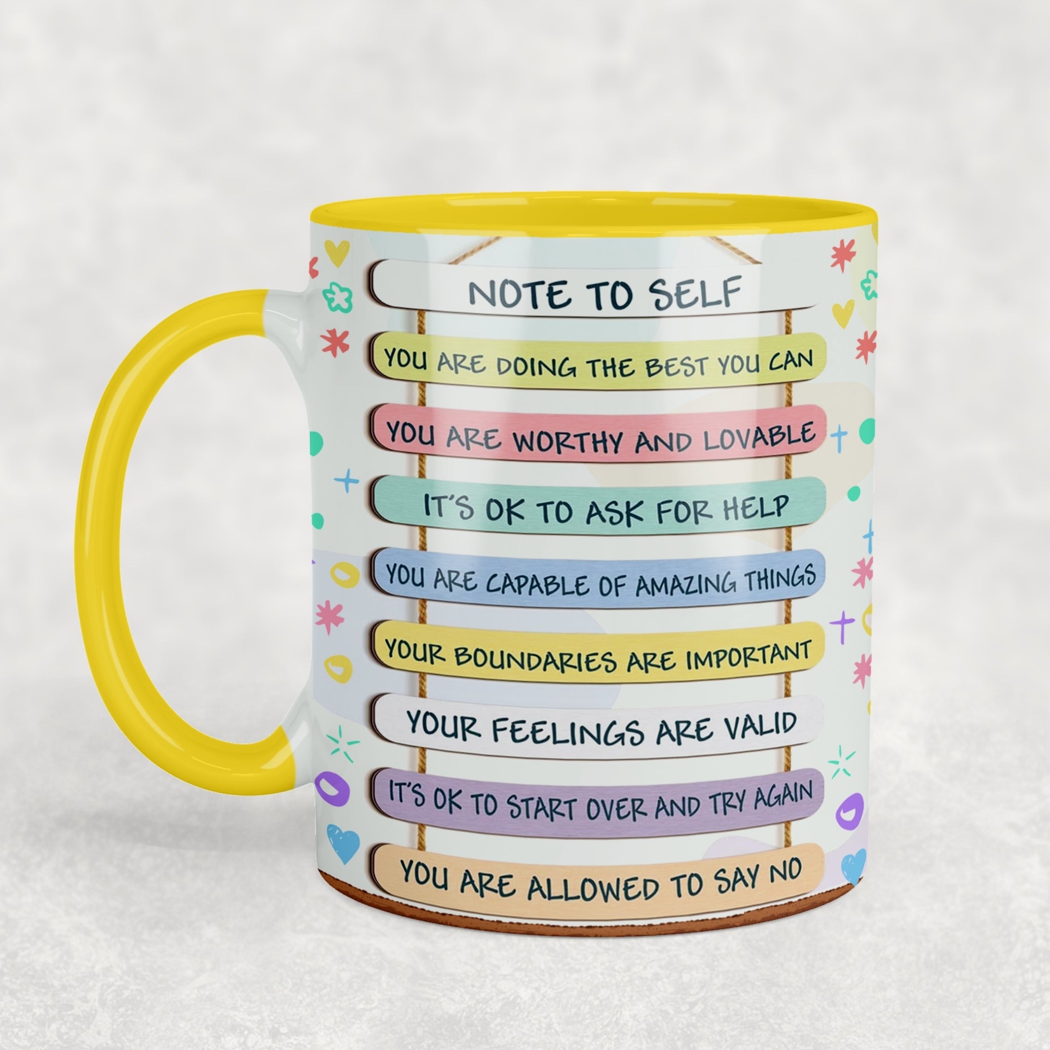Note To Self Ceramic Mug