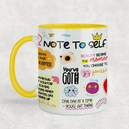 Note To Self Ceramic Mug