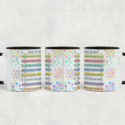 Note To Self Ceramic Mug