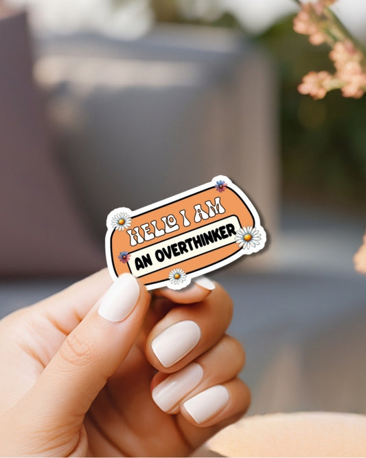 Overthinker Vinyl Waterproof Sticker