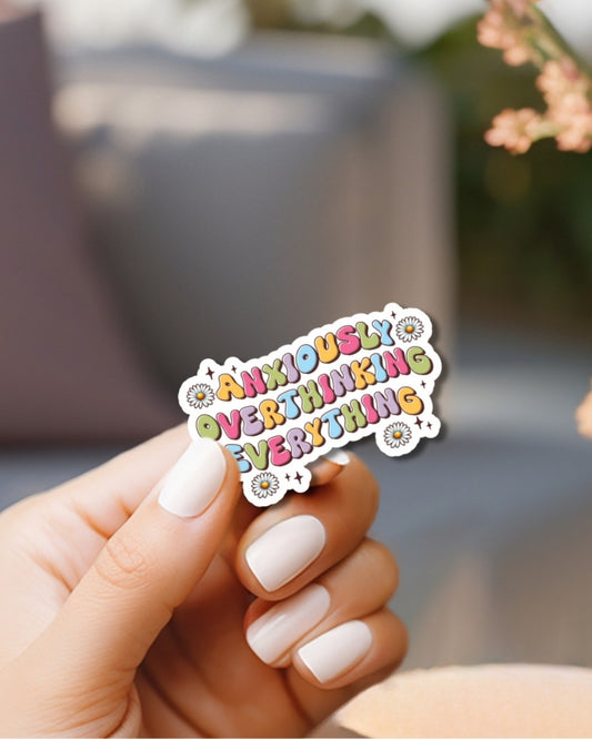 Overthinker Vinyl Waterproof Sticker