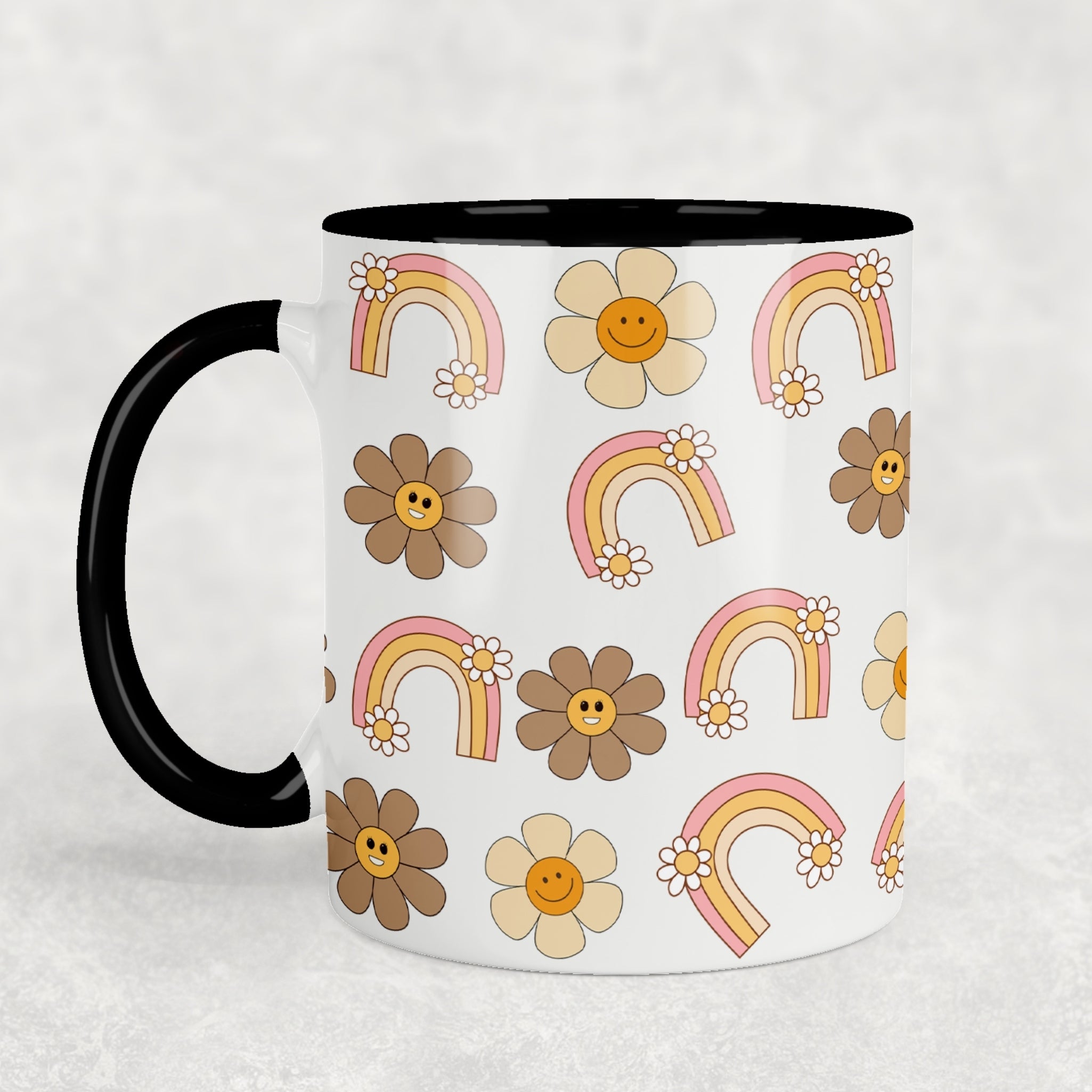 Retro Boho Ceramic Mug