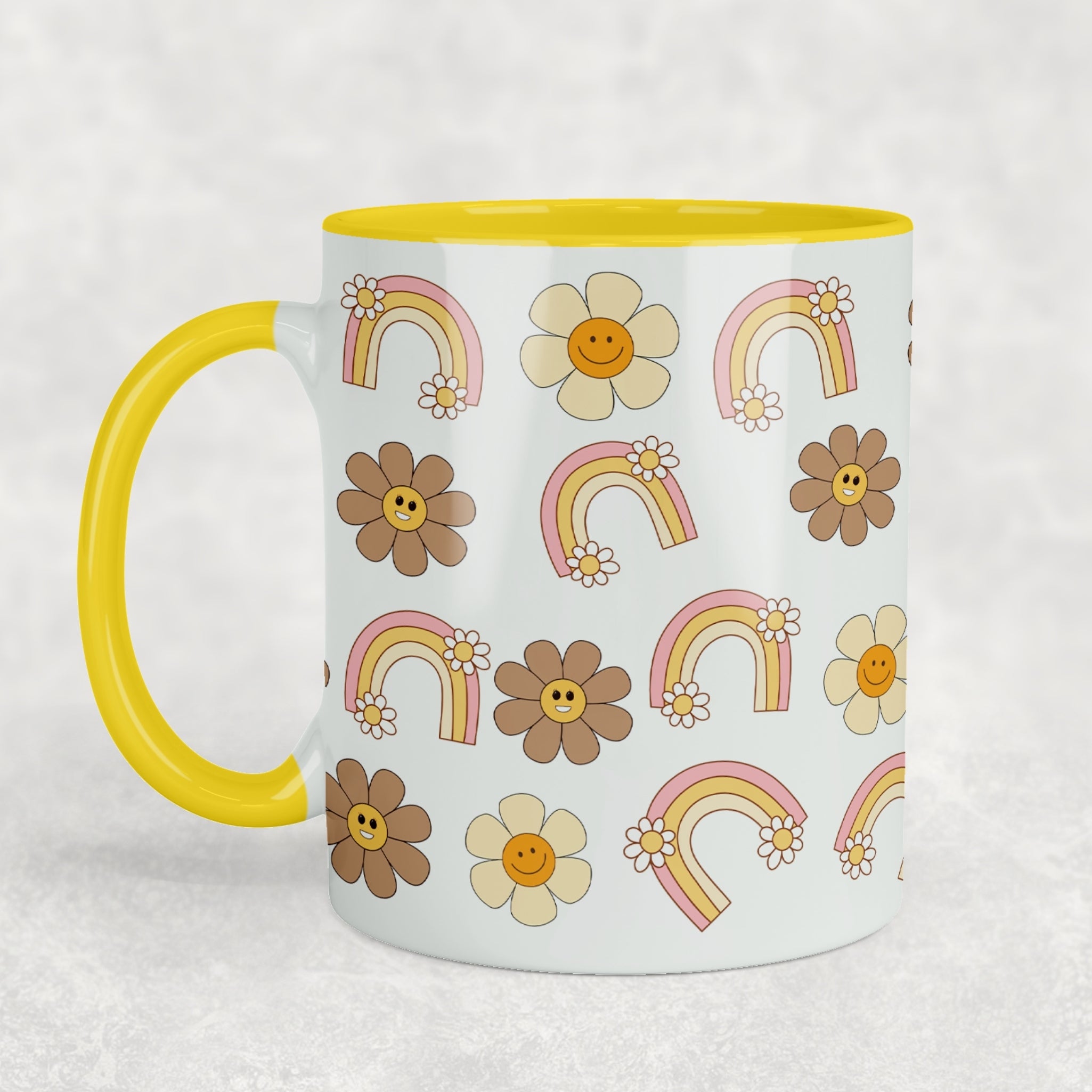 Retro Boho Ceramic Mug