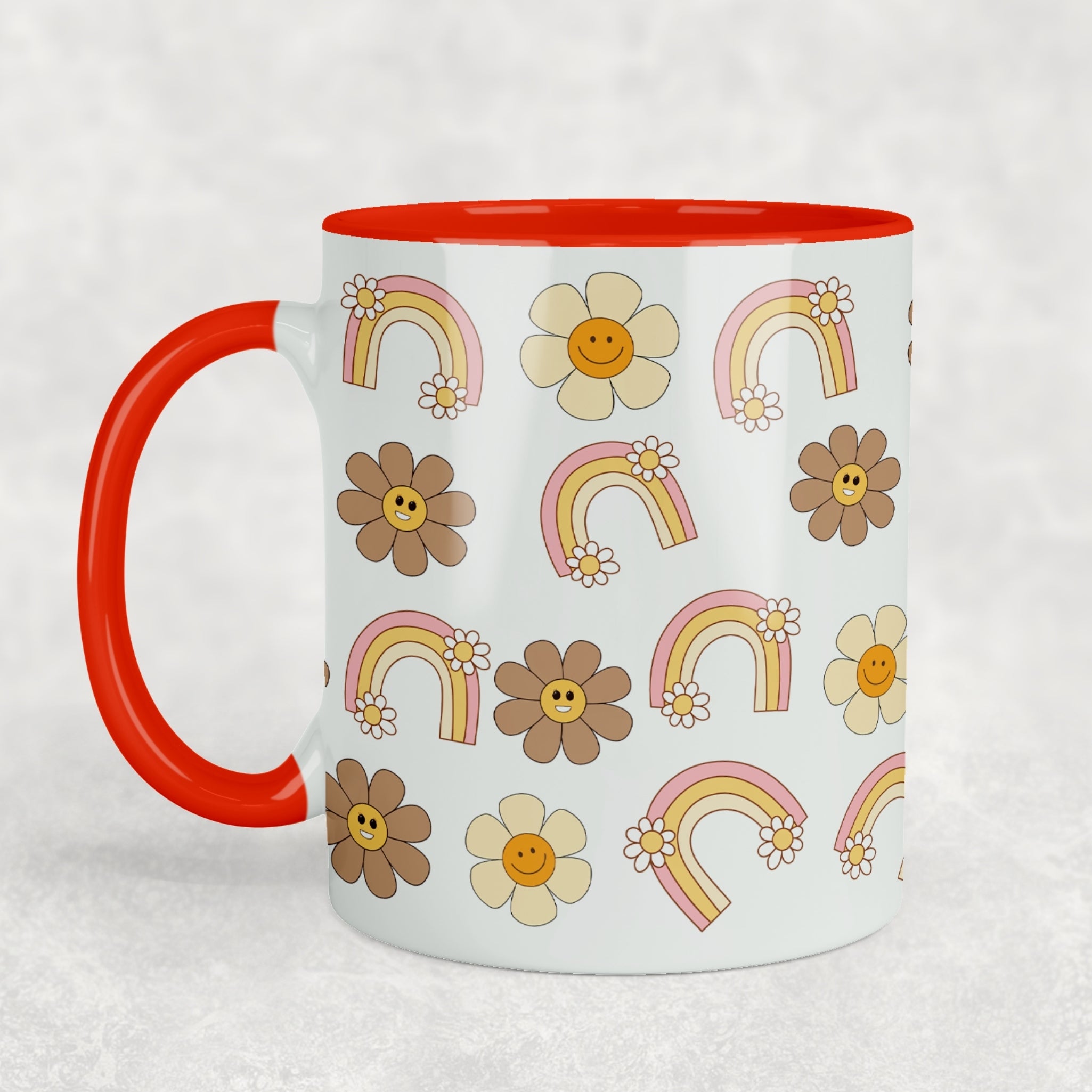 Retro Boho Ceramic Mug