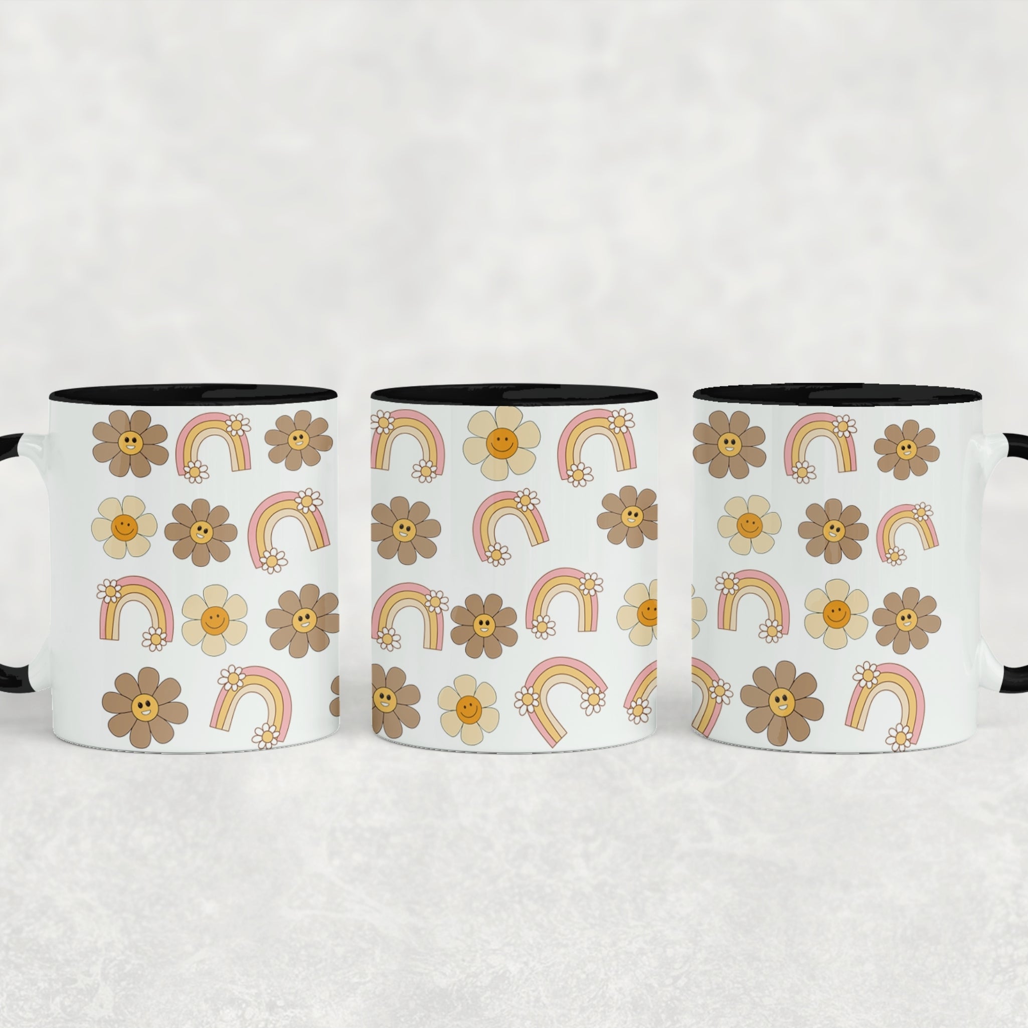 Retro Boho Ceramic Mug