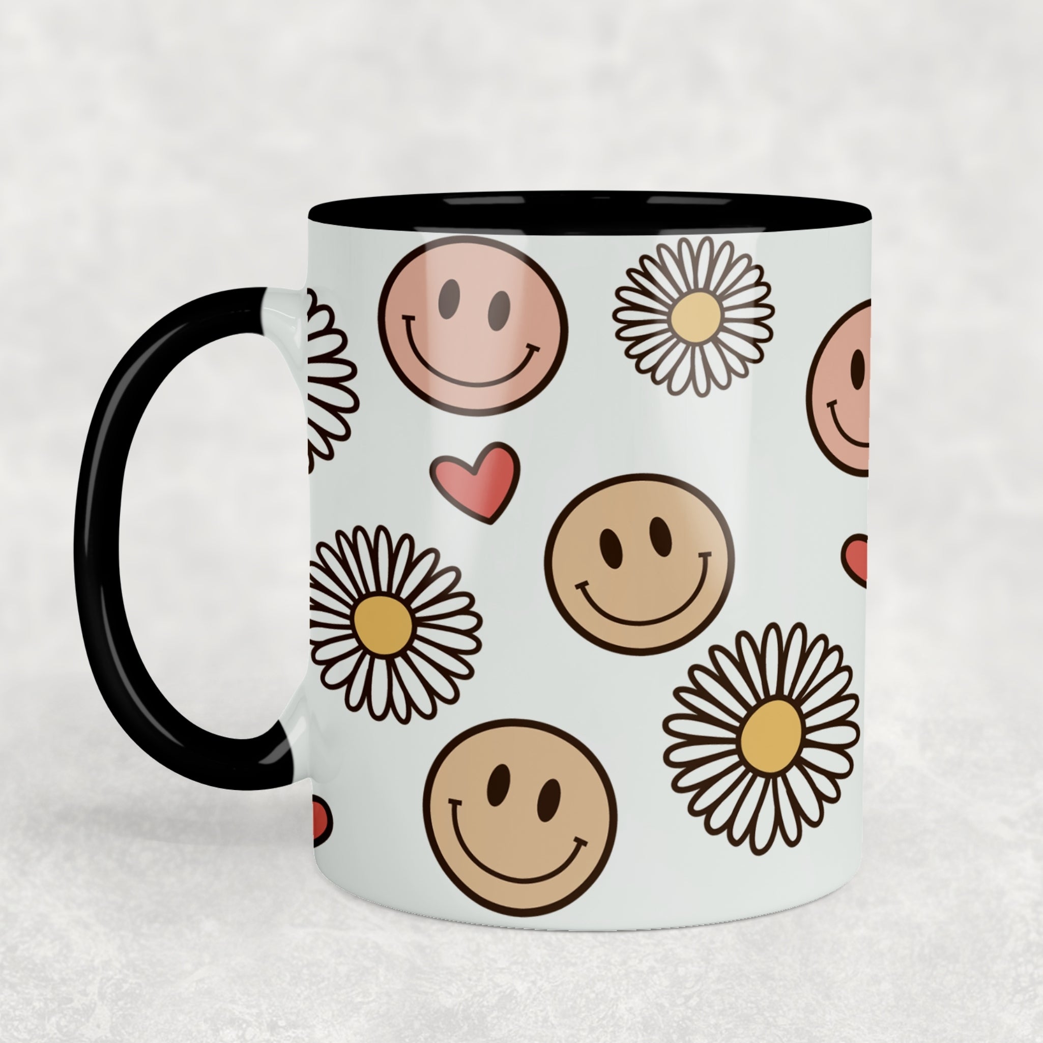 Smiley Daisy Ceramic Mug