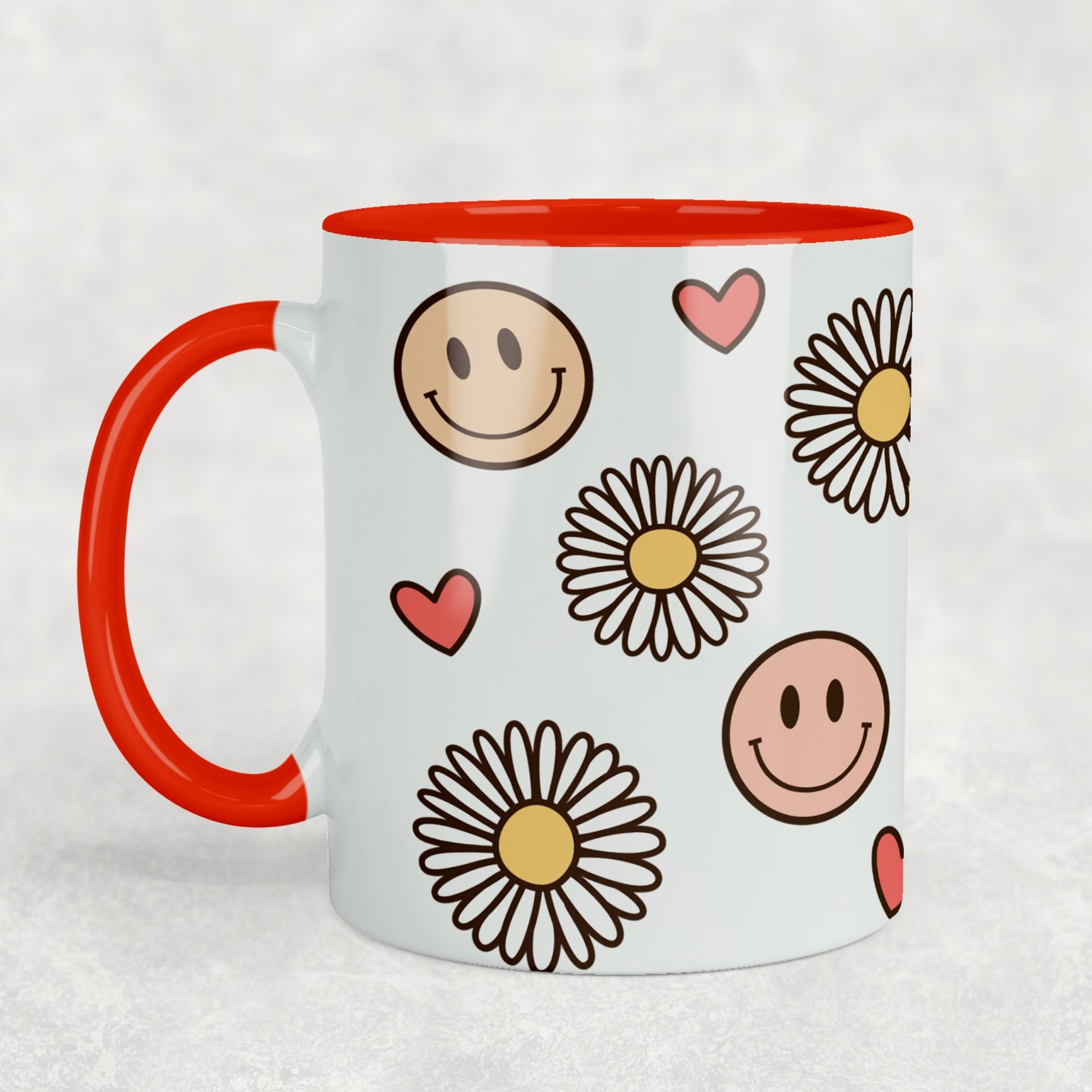 Smiley Daisy Ceramic Mug
