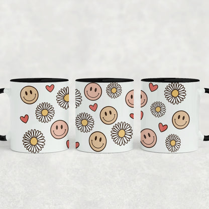 Smiley Daisy Ceramic Mug