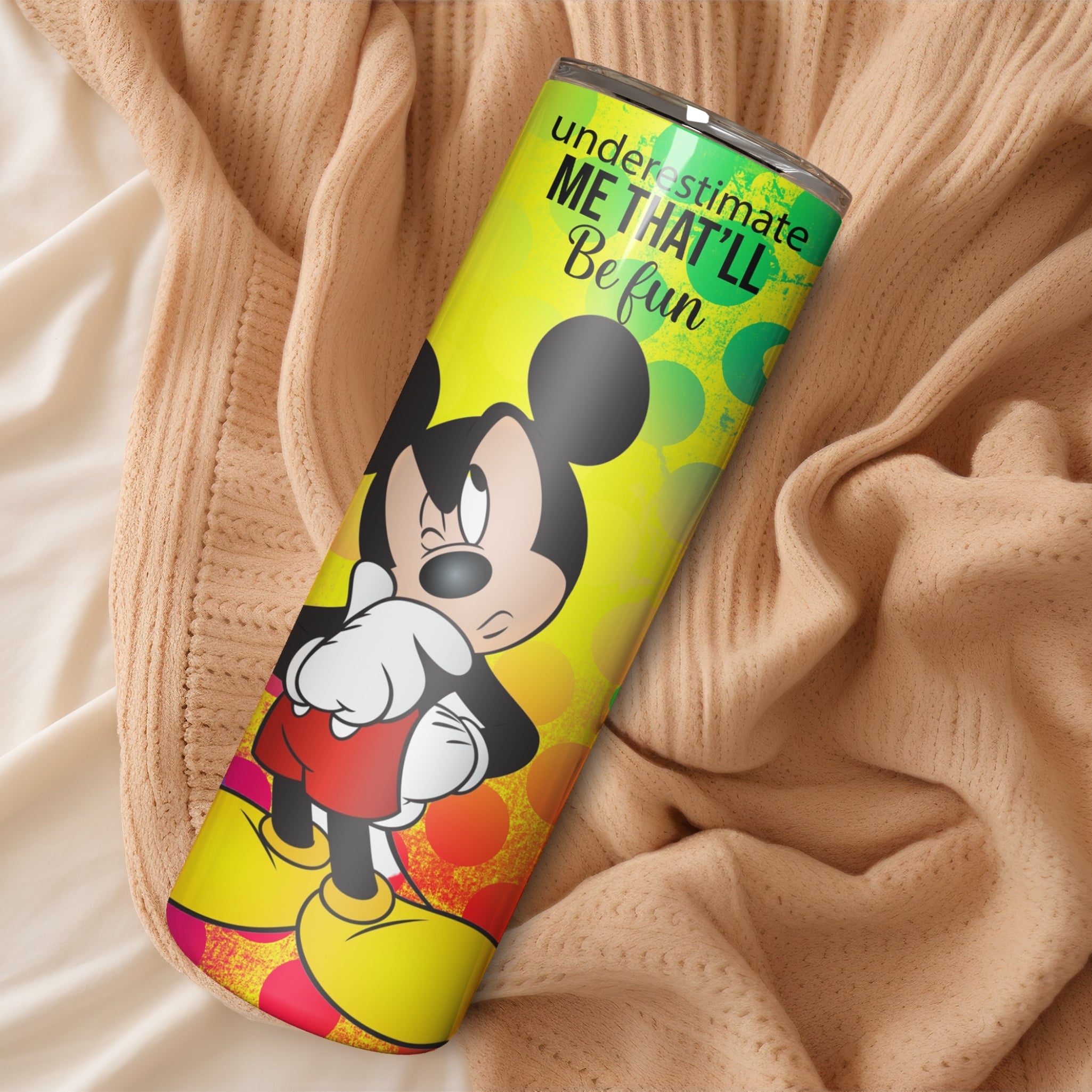Sarcastic Mickey Mouse Stainless Steel Vacuum Insulated Tumbler