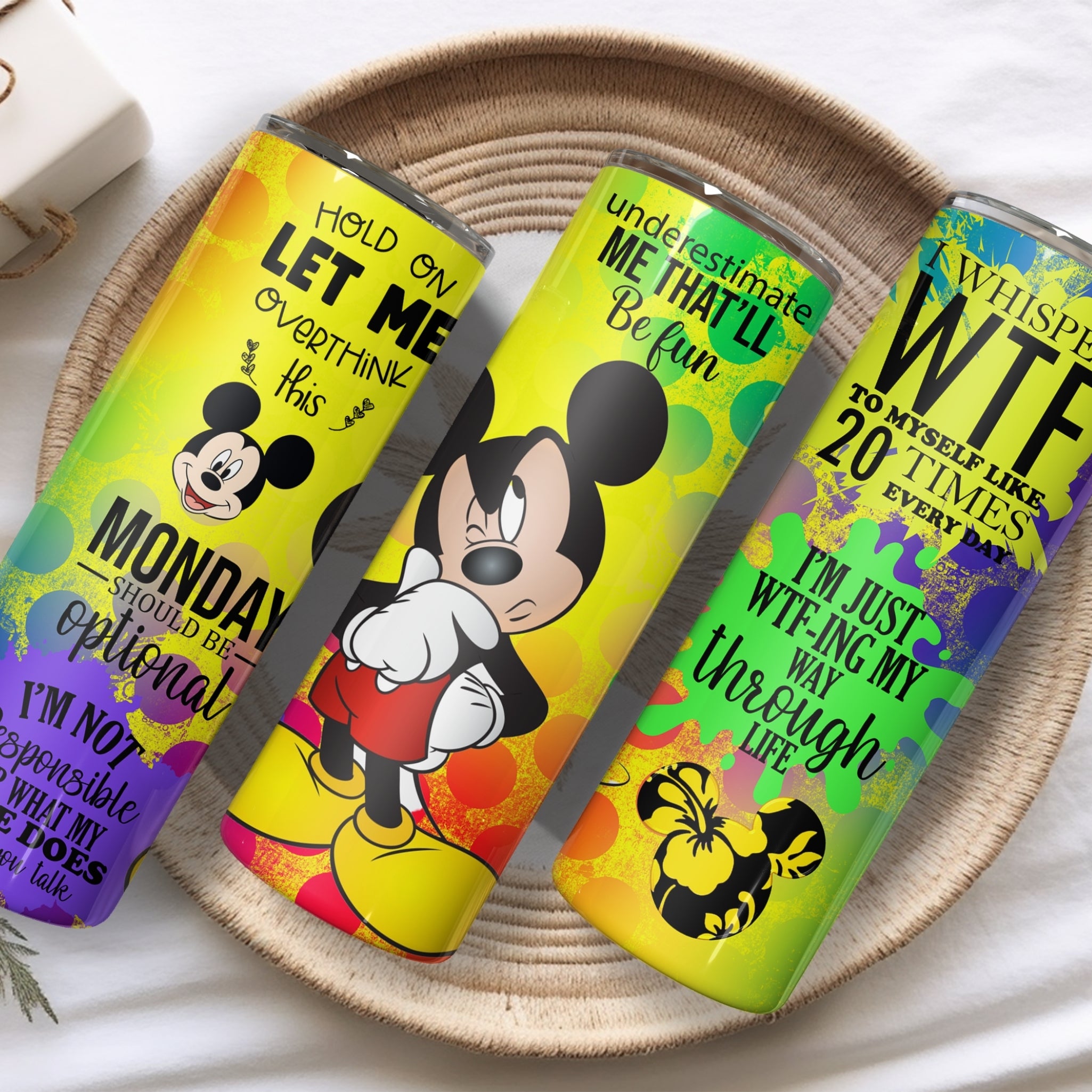 Sarcastic Mickey Mouse Stainless Steel Vacuum Insulated Tumbler