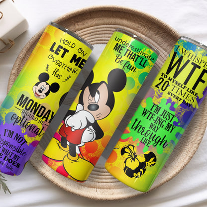 Sarcastic Mickey Mouse Stainless Steel Vacuum Insulated Tumbler