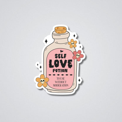 Self Love Potion Vinyl Waterproof Sticker