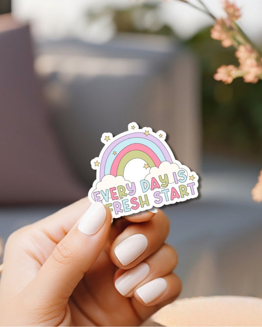 A Fresh Start Vinyl Waterproof Sticker