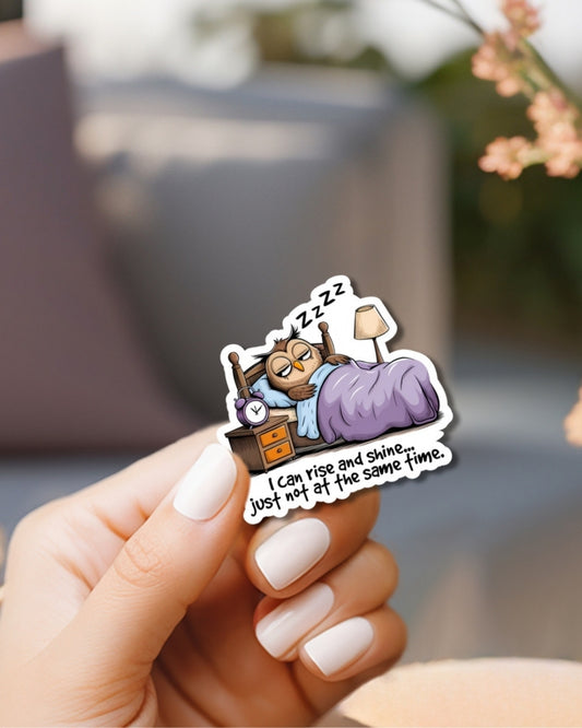 Rise and Shine Vinyl Waterproof Sticker