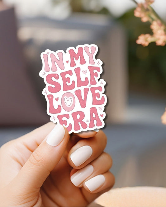 In My Self Love Era Vinyl Waterproof Sticker