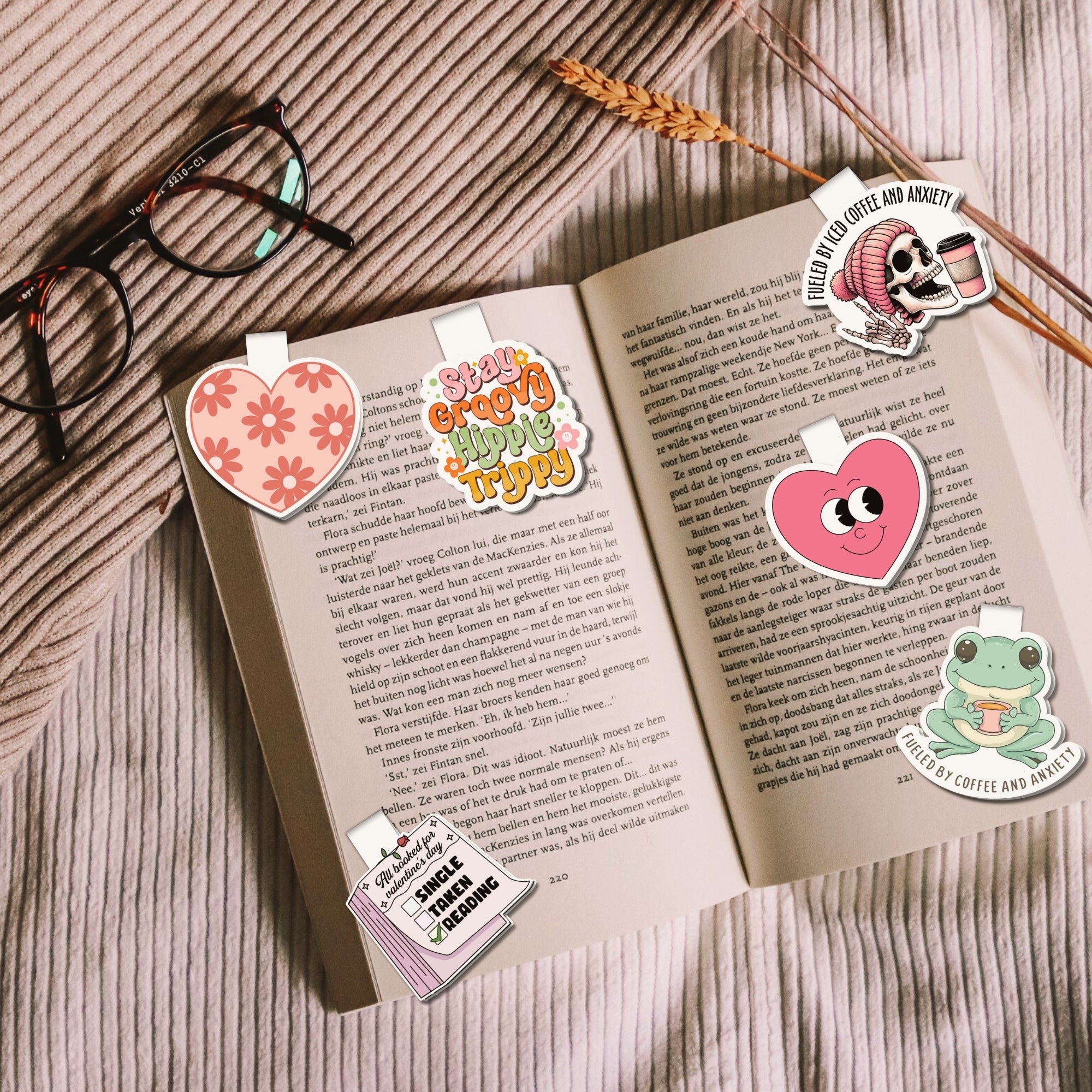 Sunday Moods Magnetic Bookmarks Bundle