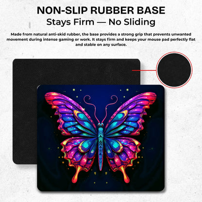 Starlight Butterfly Mouse Pad