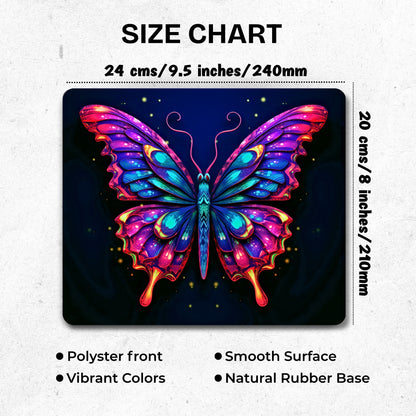 Starlight Butterfly Mouse Pad