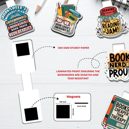 Calm Pages Magnetic Bookmarks Bundle