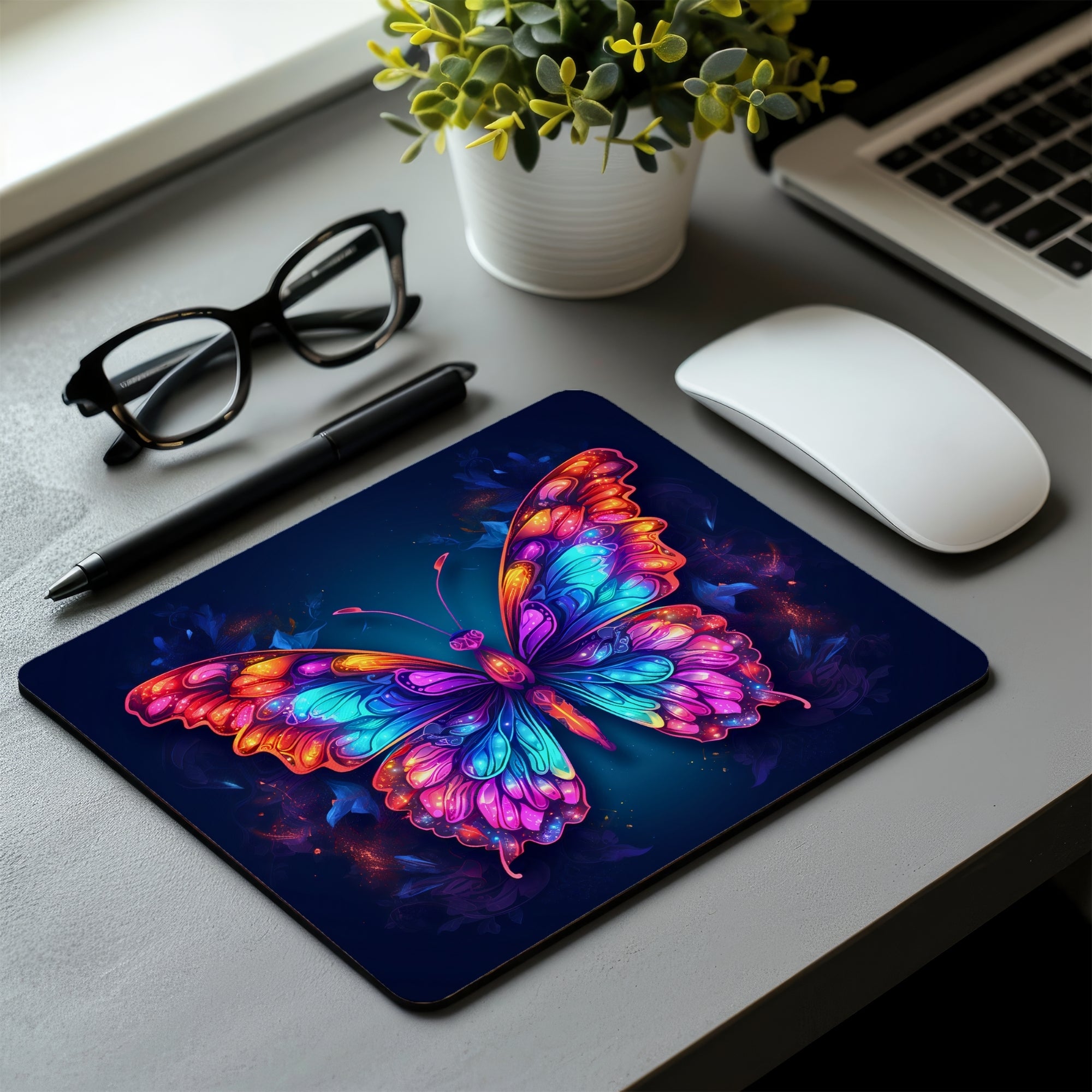 Cosmic Butterfly Mouse Pad