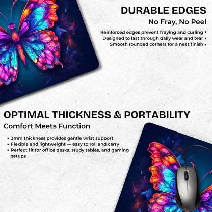 Cosmic Butterfly Mouse Pad
