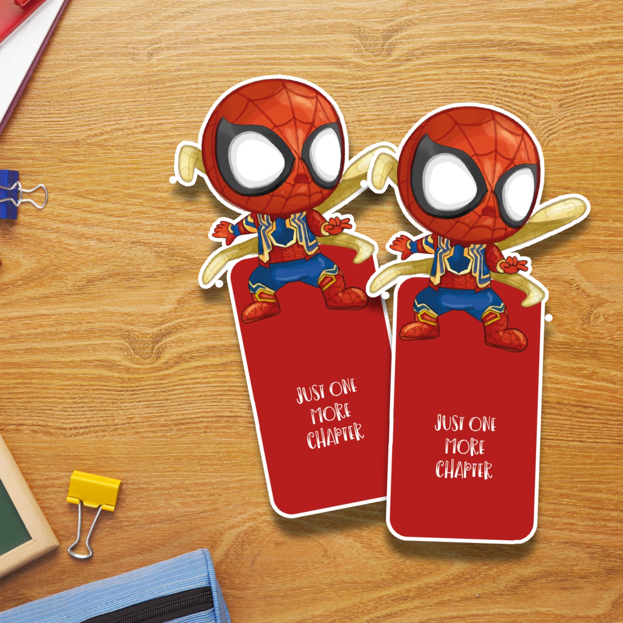 Super Heroes Laminated Bookmark