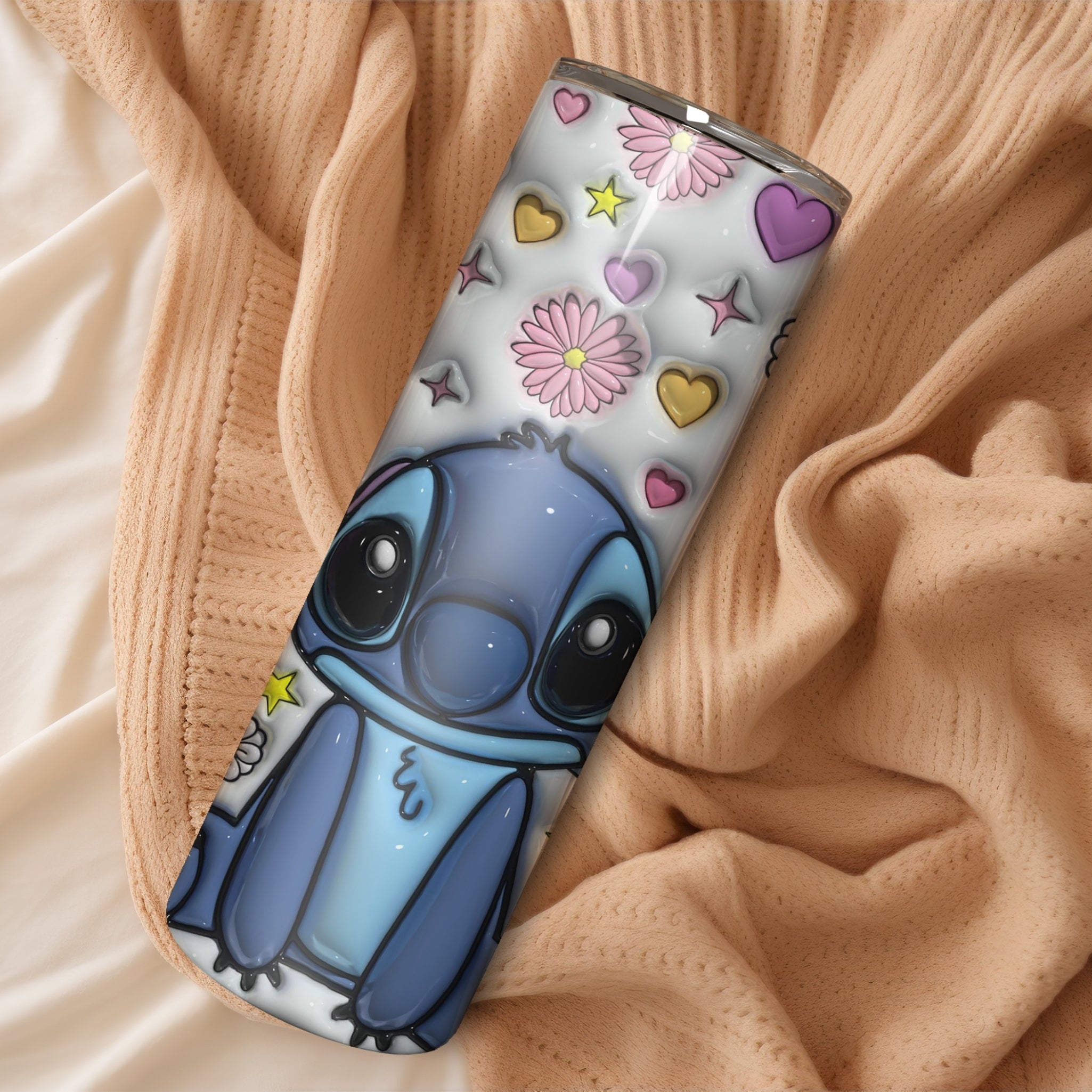 Stitch Themed Stainless Steel Vacuum Insulated Tumbler