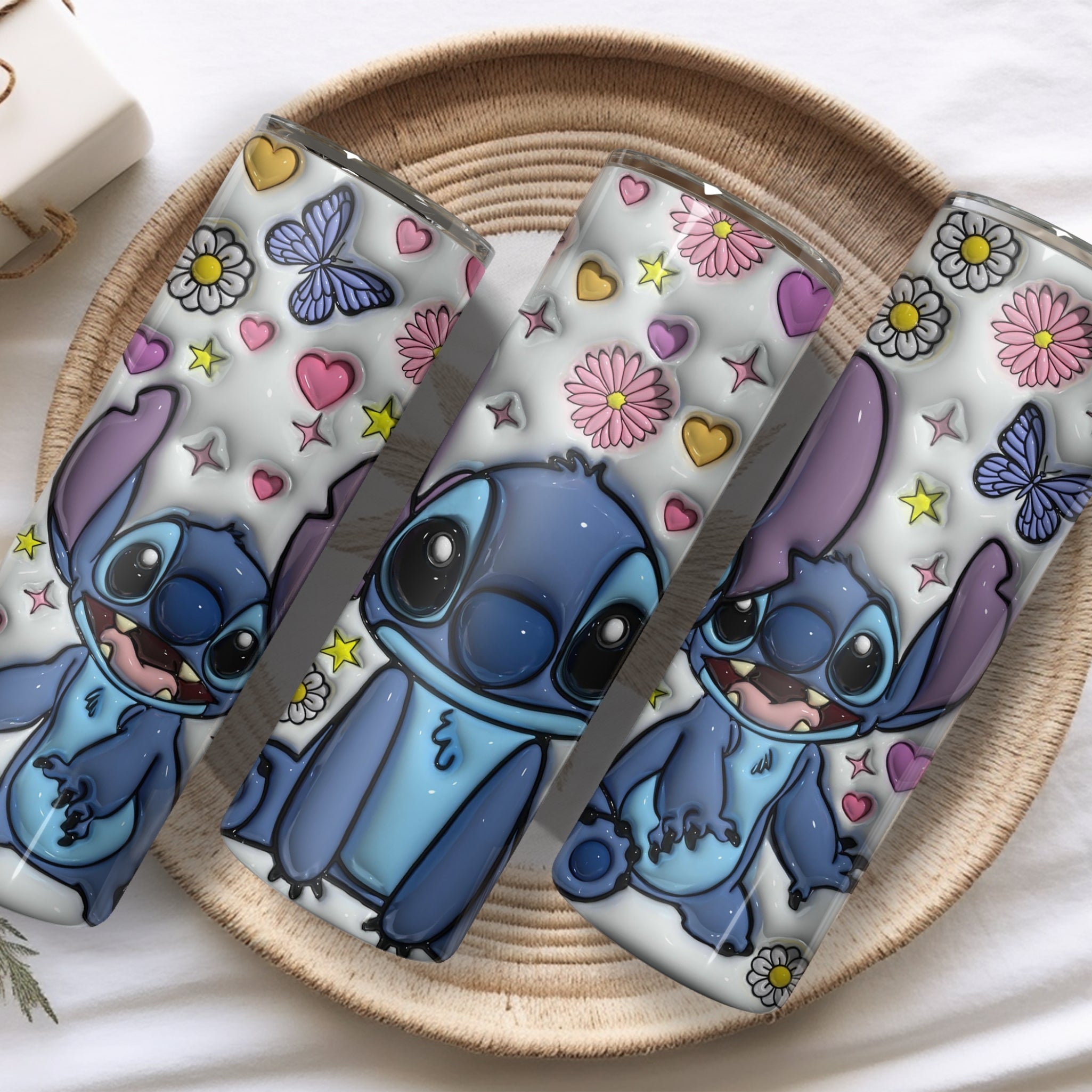 Stitch Themed Stainless Steel Vacuum Insulated Tumbler