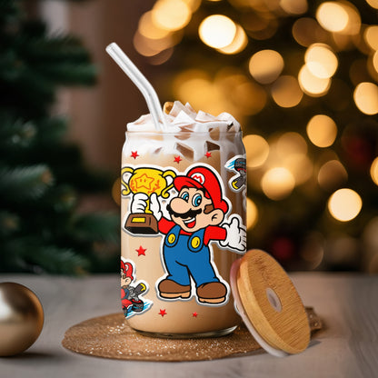 Super Mario - Glass Tumbler