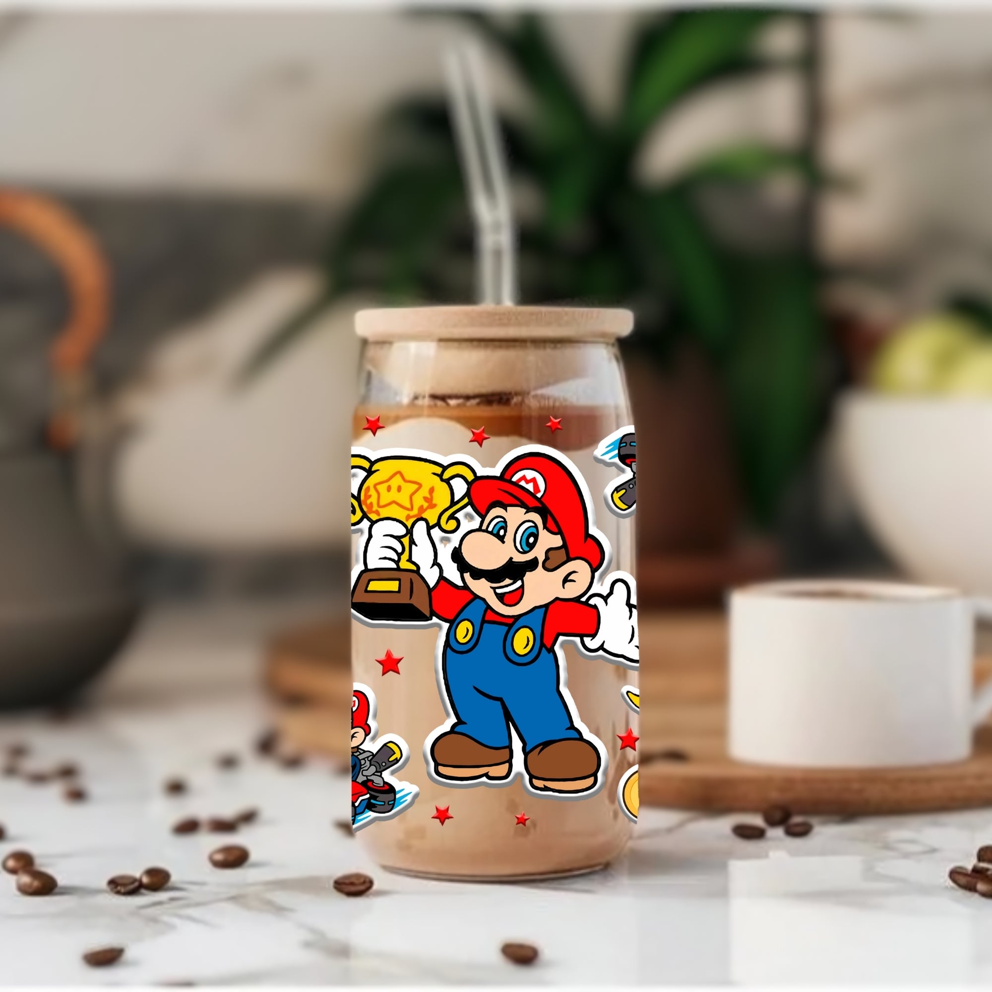 Super Mario - Glass Tumbler