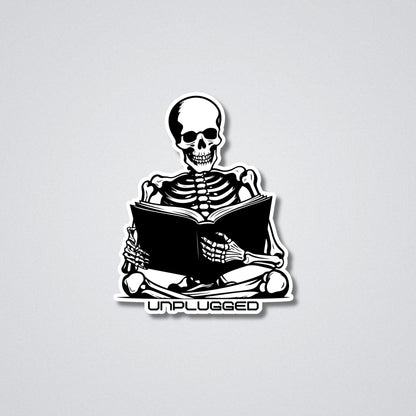 Unplugged Vinyl Waterproof Sticker