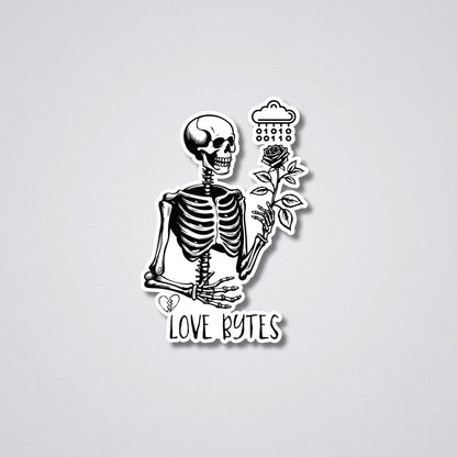 Love Bytes Vinyl Waterproof Sticker