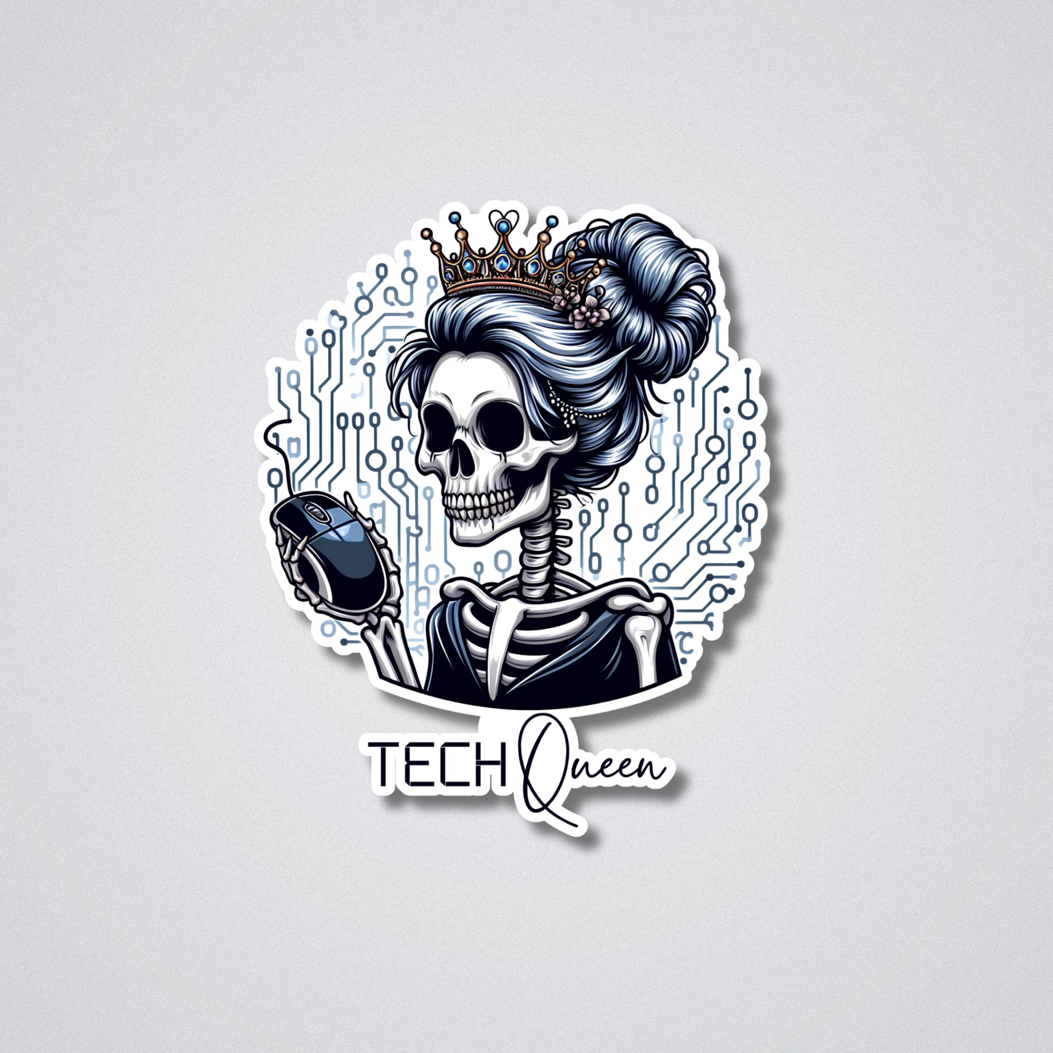 Tech Queen Vinyl Waterproof Sticker