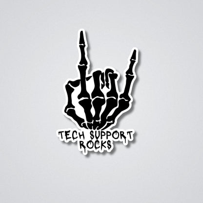 Tech Support Rocks Vinyl Waterproof Sticker