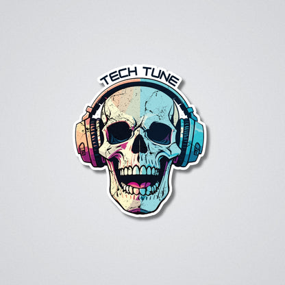 Tech Tune Vinyl Waterproof Sticker