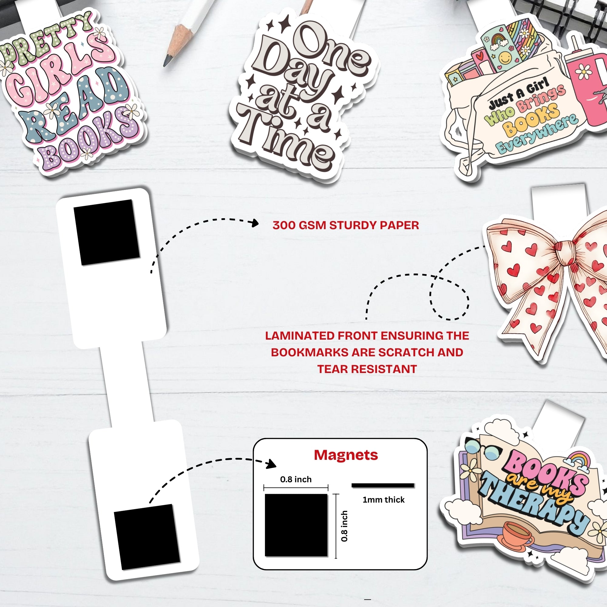 Morning Coffee Magnetic Bookmarks Bundle