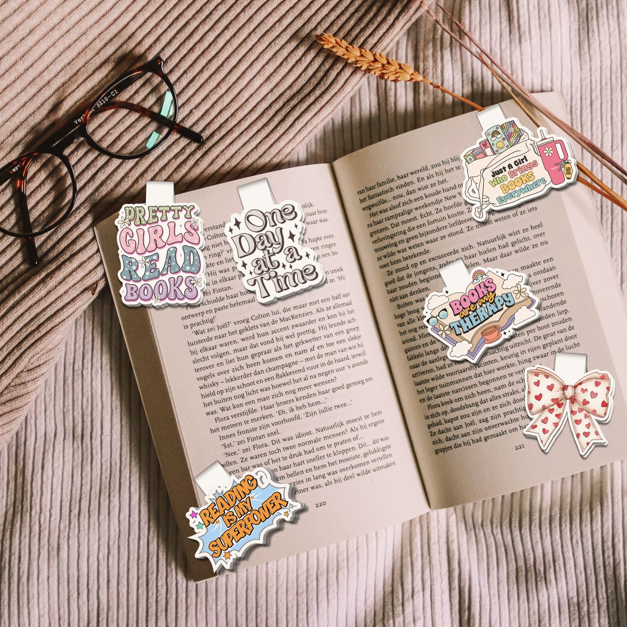 Morning Coffee Magnetic Bookmarks Bundle