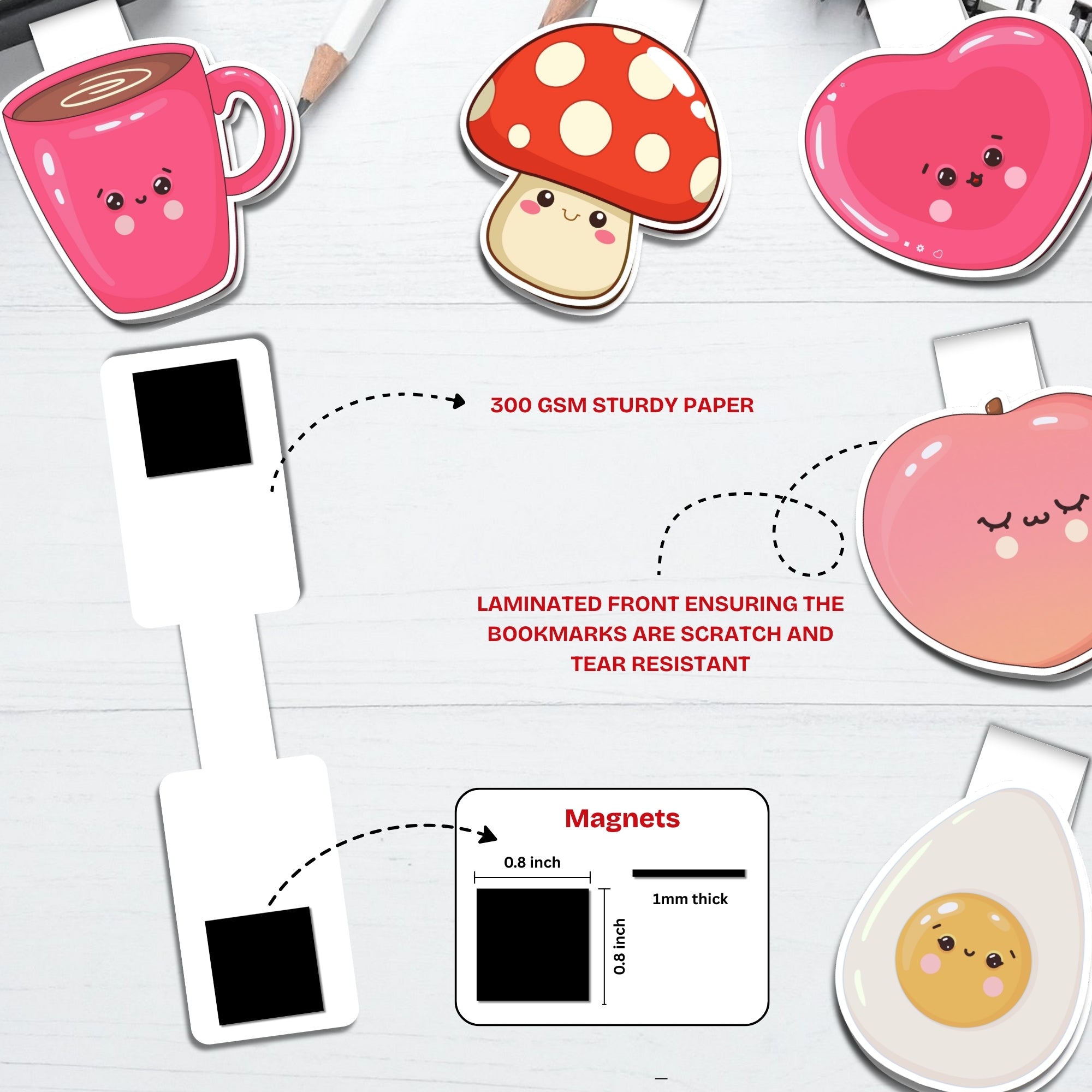 Quiet Corners Magnetic Bookmarks Bundle