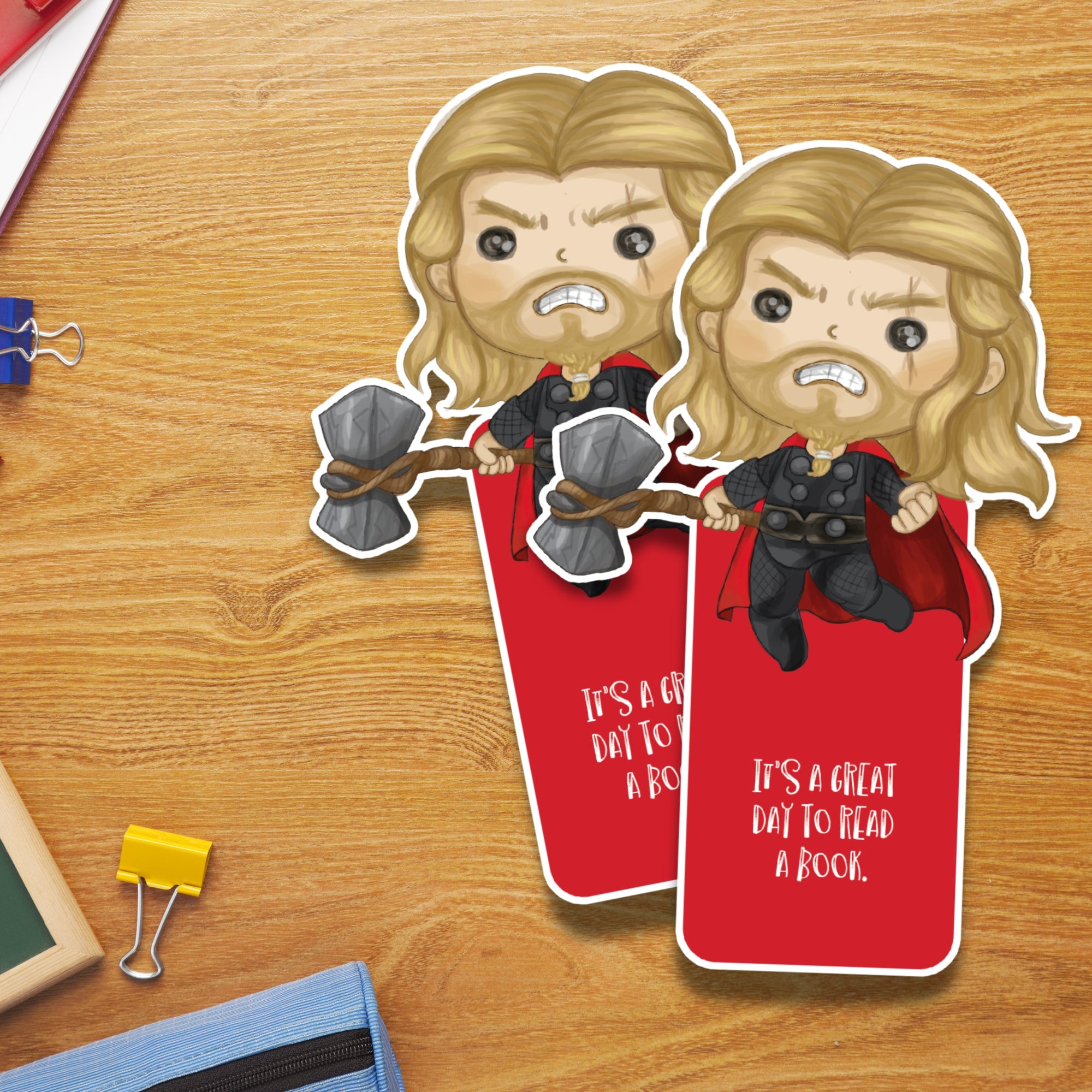 Thor Laminated Bookmark