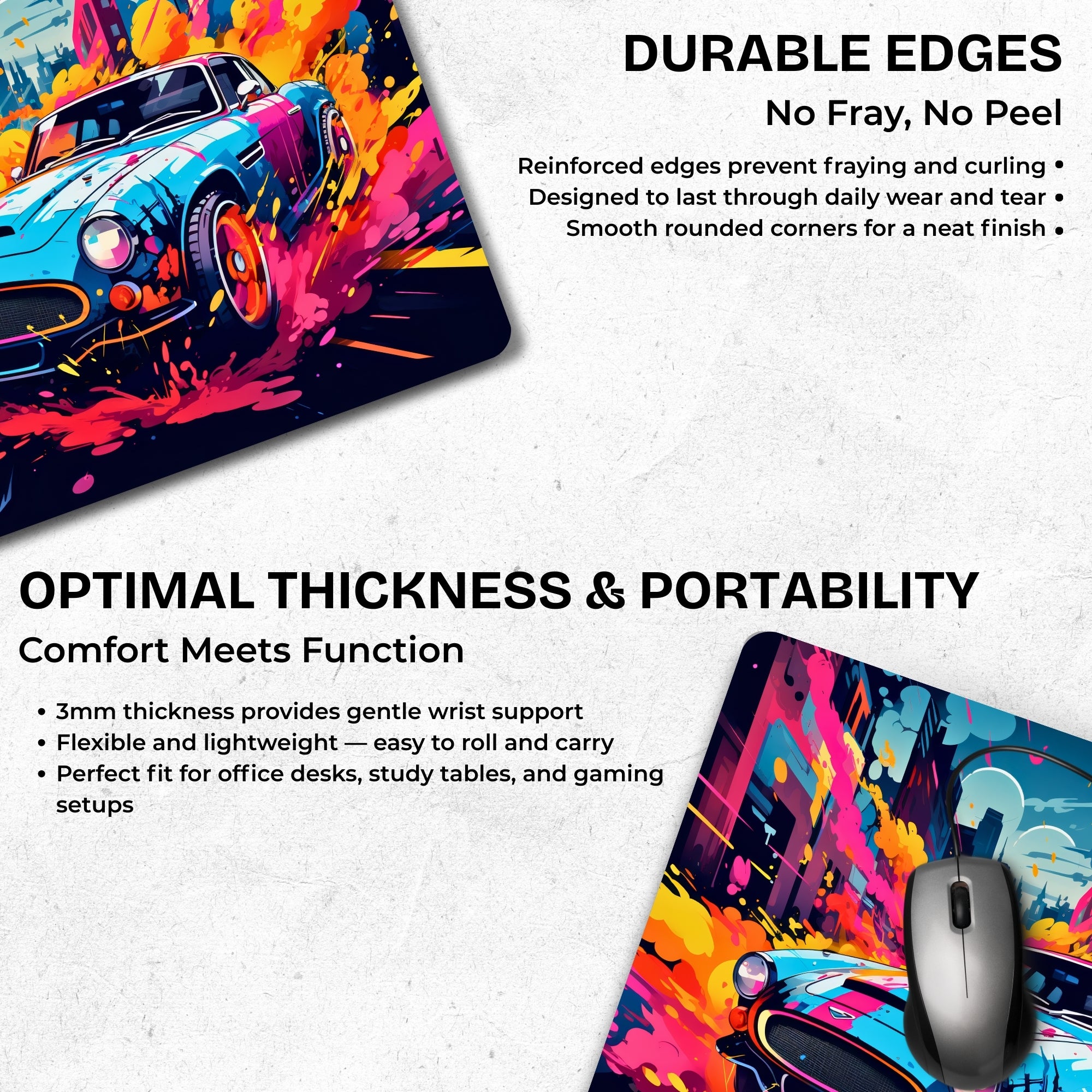 Urban Wheels Mouse Pad