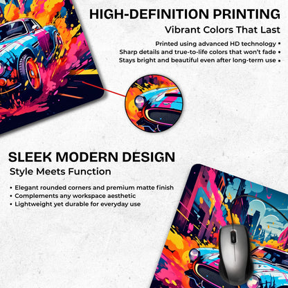 Urban Wheels Mouse Pad