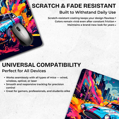 Urban Wheels Mouse Pad