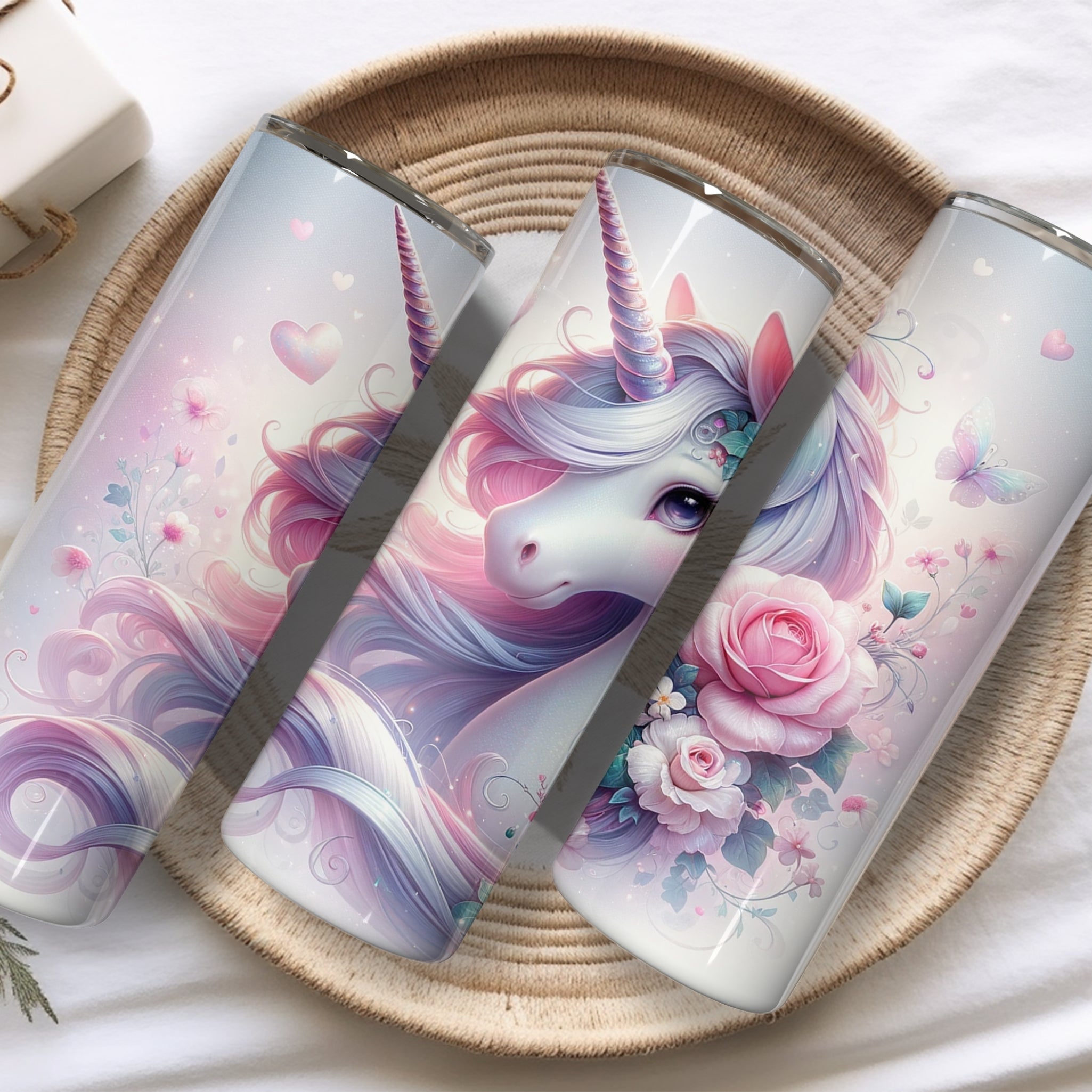 Unicorn Love Themed Stainless Steel Vacuum Insulated Tumbler