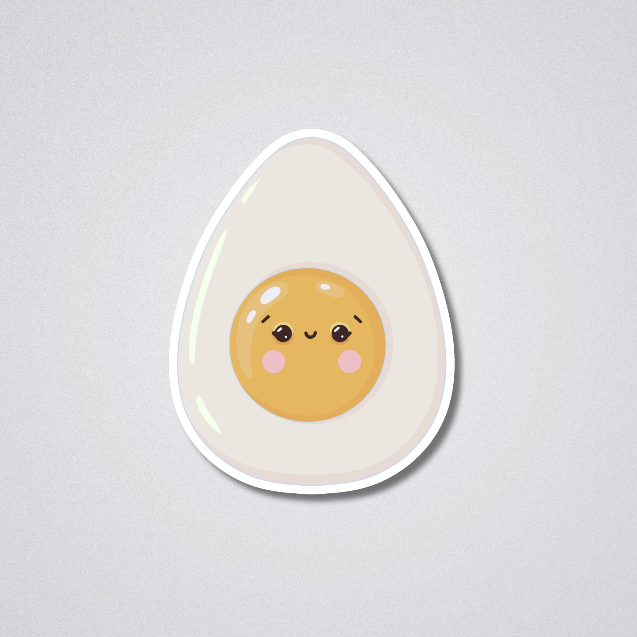 Kawai Eggy Vinyl Waterproof Sticker