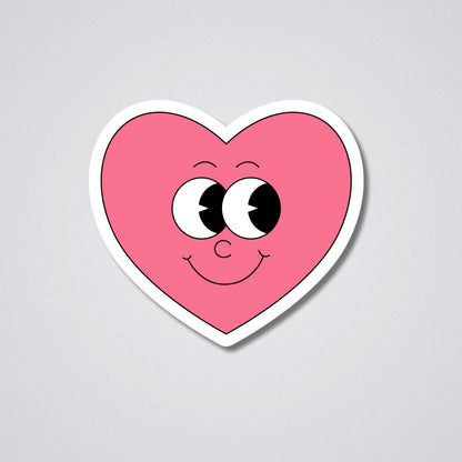 Cute Heart Vinyl Waterproof Sticker