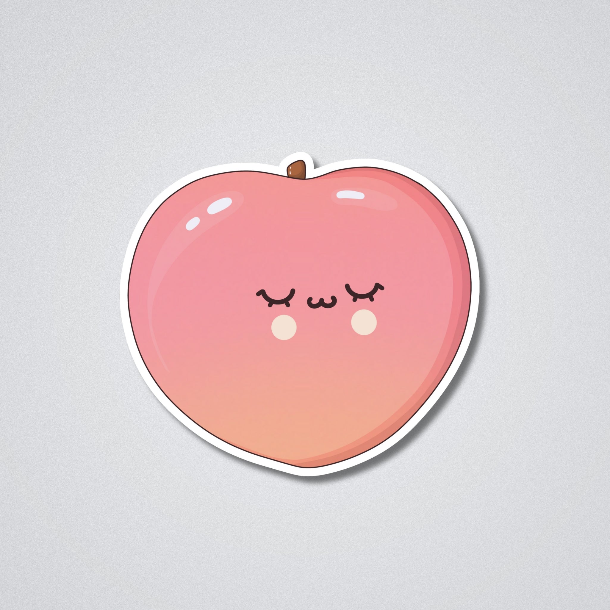 Peachy Vinyl Waterproof Sticker