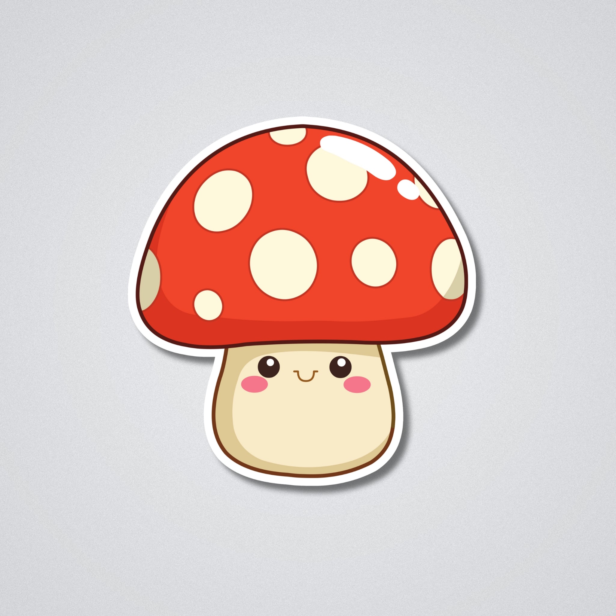 Mushroom Vinyl Waterproof Sticker