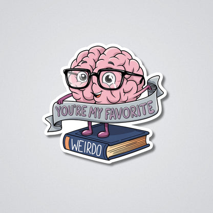 Favorite Wierdo Vinyl Waterproof Sticker