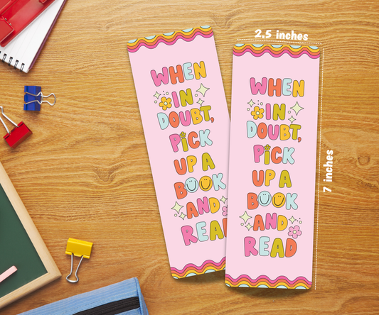 When In Doubt Laminated Bookmark 